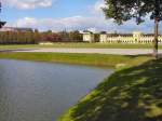 Kassel 1995, Blick von der Aue zur Orangerie