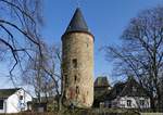 Hexenturm der Rheinbacher Burg, erbaut um 1180, Rheinbach 18.02.2018