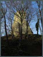 Imposantestes Bauwerk der Lauenburg ist der Bergfried der Vorburg, der heute als Aussichtsturm bestiegen werden kann.