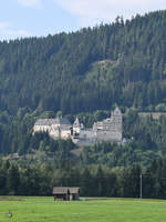 Das Schloss Moosham Ende August 2019 in Unternberg.
