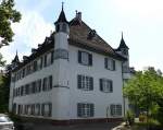 Basel, der Hatstätter Hof, das Palais in oberrheinischer Spätgotik in Kleinbasel stammt von 1501, seit 1837 im Besitz der Römisch Katholischen Gemeinde Basel, Juni 2015