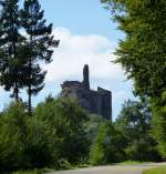 Fleckenstein, die Burg unmittelbar an der Grenze Elsa-Pfalz stammt aus dem 12.Jahrhundert, seit 1680 Ruine, kann besichtigt werden, Sept.2015