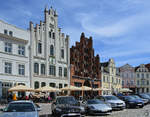 Gasthuser am Marktplatz von Wismar.