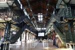 Hamburg am 16.9.2024, Blick in die Fischauktionshalle am Altonaer Fischmarkt (ffentlich zugnglich) /