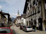 Garmisch-Partenkirchen, der seit 1857 bestehende Gasthof Fraundorfer in der Ludwigstrae, Aug.2006  