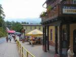 Schreiberhau, Polnisches Riesengebirge, an der Hauptstrasse im Sommer 2004