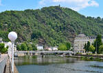 Bad Ems - Kurbrcke ber die Lahn und auf dem Bergrcken der Condordiaturm - 11.06.2023