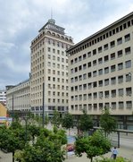 Ljubljana, Neboticnitz (Wolkenkratzer), ltestes Hochhaus der Stadt und bei der Einweihung 1933 hchstes Gebude auf dem Balkan, Juni 2016