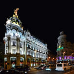 Edificio Metrpolis und Edificio Grassy an der Gran Via in Madrid.