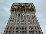 Dieses 106 Meter hohe Hochhaus (Torre Velasca) in Mailand wurde von 1956 bis 1958 erbaut.