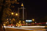 Nchtlicher Blick auf das Grand Honor Hotel in Jinjiang, Quanzhou am 07.04.2107.