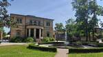 Bayreuth - Haus Wahnfried, Rckseite mit Brunnen, 18.06.2025