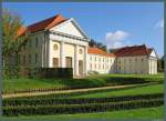 Das 1774 errichtete Schlosstheater von Rheinsberg (Mark) beherbergt ein Musikakademie und eine Kammeroper.(27.09.2014)