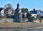 Unkel am Rhein, der Gefngnisturm als Teil der Stadtbefestigung ca.