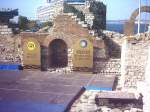 Blick in das alte Amphitheater in Nessebar in Bulgarien.