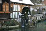 Historische Hammerschmiede am Blautopf in Blaubeuren; 29.11.2008