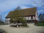 Freilichtmuseum Neuhausen ob Eck,  groes Fachwerkbauernhaus aus dem Zollernalbkreis,  nach 1750 erbaut,  April 2010