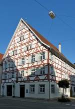 Mengen, das Haus  Zur Alten Post , heute stdtisches Museum, Aug.2012