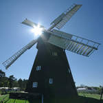 Die Erdholländerwindmühle  im Agrarhistorischen Museum Alt Schwerin stammt ursprünglich aus meiner Heimatstadt Jarmen, wo sie 1843 gebaut wurde.