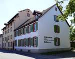 Kork, in diesem Gebäude von 1750 hat nach verschiedenen Nutzungen ab 1993 das Handwerksmuseum Einzug gehalten, Aug.2020