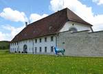 Bellelay, historische Kserei mit Museum, Ksekeller und Verkostung, Mai 2017