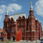 Das Staatliche Historische Museum im Zentrum von Moskau.