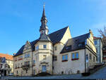 Rathaus von Blankenburg (Harz), entstanden im Mittelalter und in den folgenden Jahrhunderten immer wieder erweitert und umgebaut.
