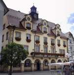 Sigmaringen, das Rathaus, erbaut 1925-27, Sept.2026