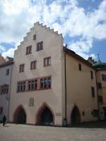 Villingen,  das alte Rathaus, stammt aus dem 13.Jahrhundert,  1534-36 erfolgte ein Umbau,  Aug.2010