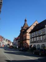 Zell am Harmersbach/Schwarzwald, das Rathaus in der Hauptstrae, gebaut 1895, Okt.2010 