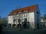 Emmendingen, das neue Rathaus, erbaut 1989-92, April 2011