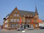 Bredstedt, Neugotisches Rathaus und Sparkasse, Kreis Nordfriesland   (11.05.2011)