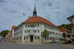 Bonndorf, das Rathaus der 7000 Einwohner zhlenden Stadt im sdstlichen Schwarzwald, Aug.2012