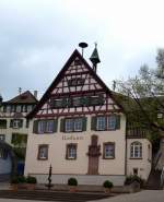 Bahlingen am Kaiserstuhl, das Rathaus von 1650, April 2013