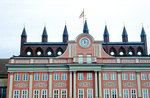 Ausschnitt des Rostocker Rathaus.