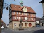 Fachwerkrathaus in Staffelstein, April 2006