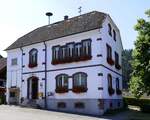 Siensbach, seit 1973 OT von Waldkirch, das Rathaus der Gemeinde, Juli 2022