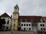 Hauptplatz mit altem Rathaus in BRATISLAVA; 130828