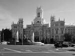 Der 1919 erbaute Palast der Kybele (Palacio de Cibeles) ist der Sitz der Stadtverwaltung von Madrid.