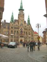 Liberec (Reichenberg), Blick zum rathaus, Sommer 2004