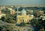 Die Shahid Moschee am Firdus Square in Bagdad 1984 - Blick aus dem Ishtar Sheraton Hotel