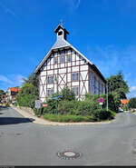 Evangelisch-lutherische Kreuzkirche in Wernigerode, gelegen an der Kreuzung zwischen Lindenbergstrae, Degenerstrae, Kreuzberg, Schloblick und Am Groen Bleek.