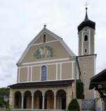 Beuron im Oberen Donautal, die barocke Kloster-und Wallfahrtskirche, erbaut 1732-38, Sept.2026