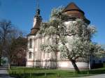 Birnau am Bodensee,  Klosterkirche mit prchtiger Ausstattung,  April 2007