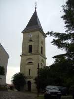 evangelische Kirche Lebus, Schulstrae, gesehen am 04.07.09  