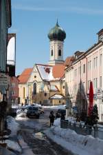 Winterstimmung in der Immenstdter Innenstadt am sonnigen 20.2.2010...