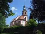 Ettenheim in der Ortenau,  die Stadtpfarrkirche St.Bartholomus von 1768-72 erbaut,  die letzte Bischofskirche des alten Bistums Straburg,  Mai 2010