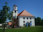 Mekirch in Oberschwaben,  Stadtpfarrkirche St.Martin,  sptgotische Sulenbasilika von 1526 , von 1769-73 im Rokokostil umgestalte  gehrt zu den letzten Sptrokokokirchen in Oberschwaben,  Aug.2010 