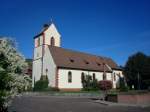 Btzingen am Kaiserstuhl,   die katholische St.Laurentius Kirche im sptgotischen Stil ist nach Kirchenakten ber 725 Jahre alt, der bekannte Weinort hatte bereits seine 1200-Jahrfeier,   Sept.2010