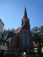 Calw im Schwarzwald, die evangelische Stadtkirche, 1888 eingeweiht, Okt.2010